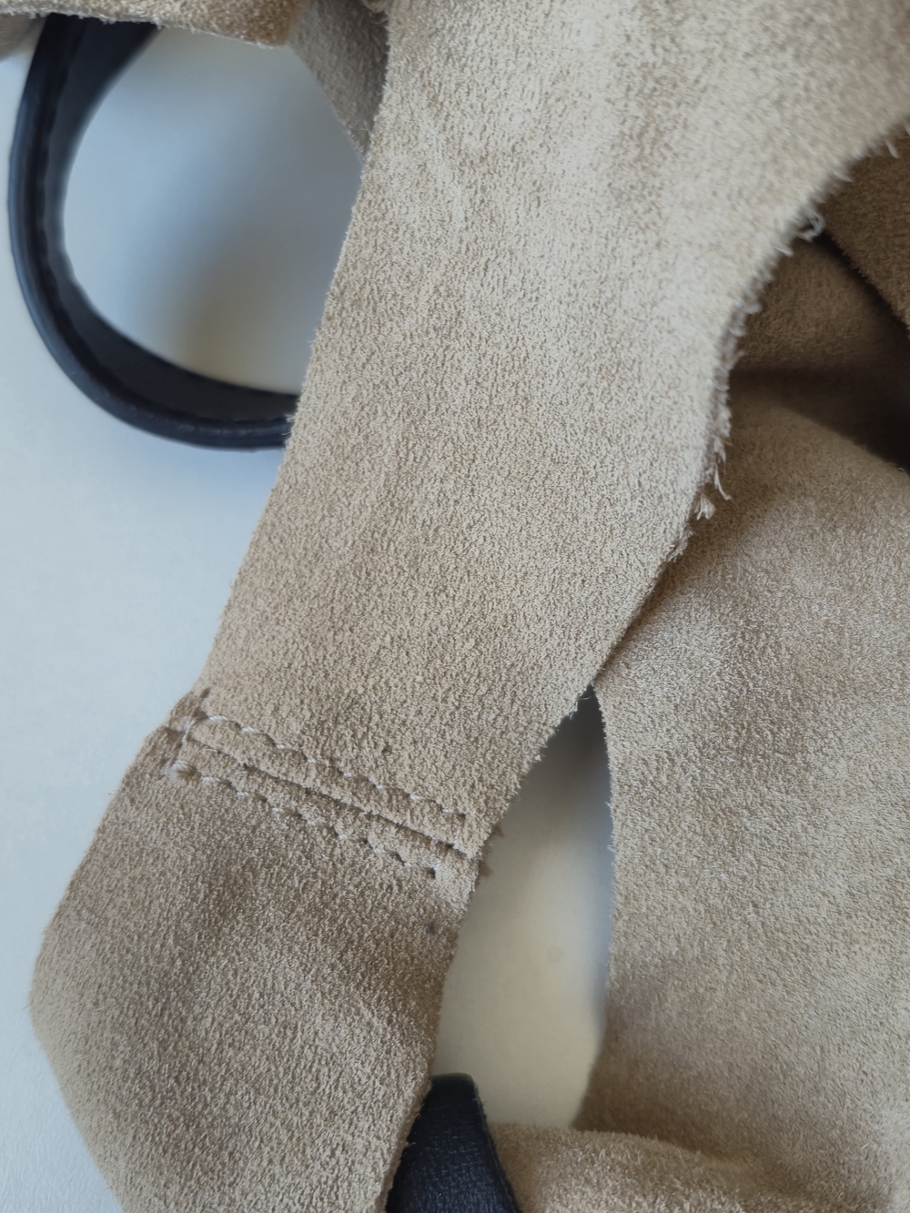 Anita Bilardi Tan Suede Espadrille Bucket, Shoulder, Bag Italy, Quiet Luxury - Picture 9 of 15